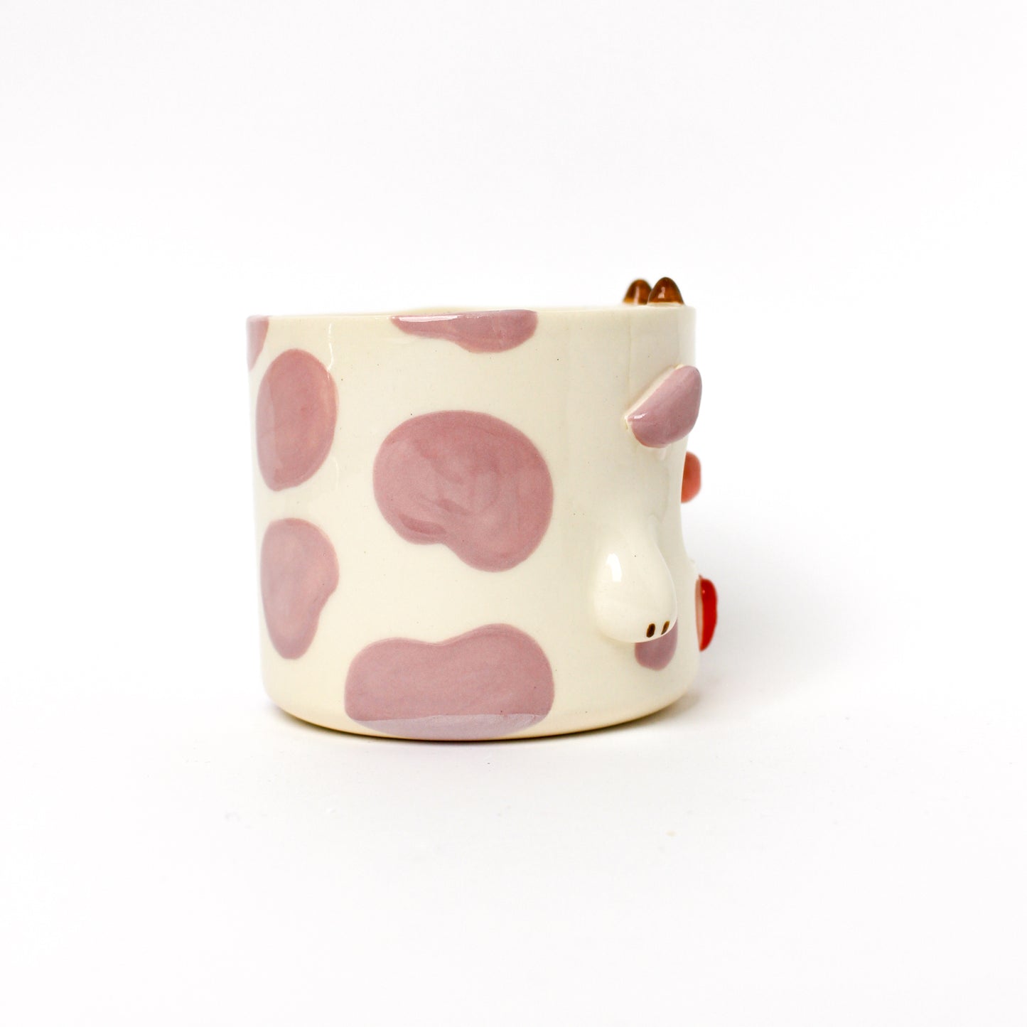 LILAC COW POT (seconds sale - not foodsafe)