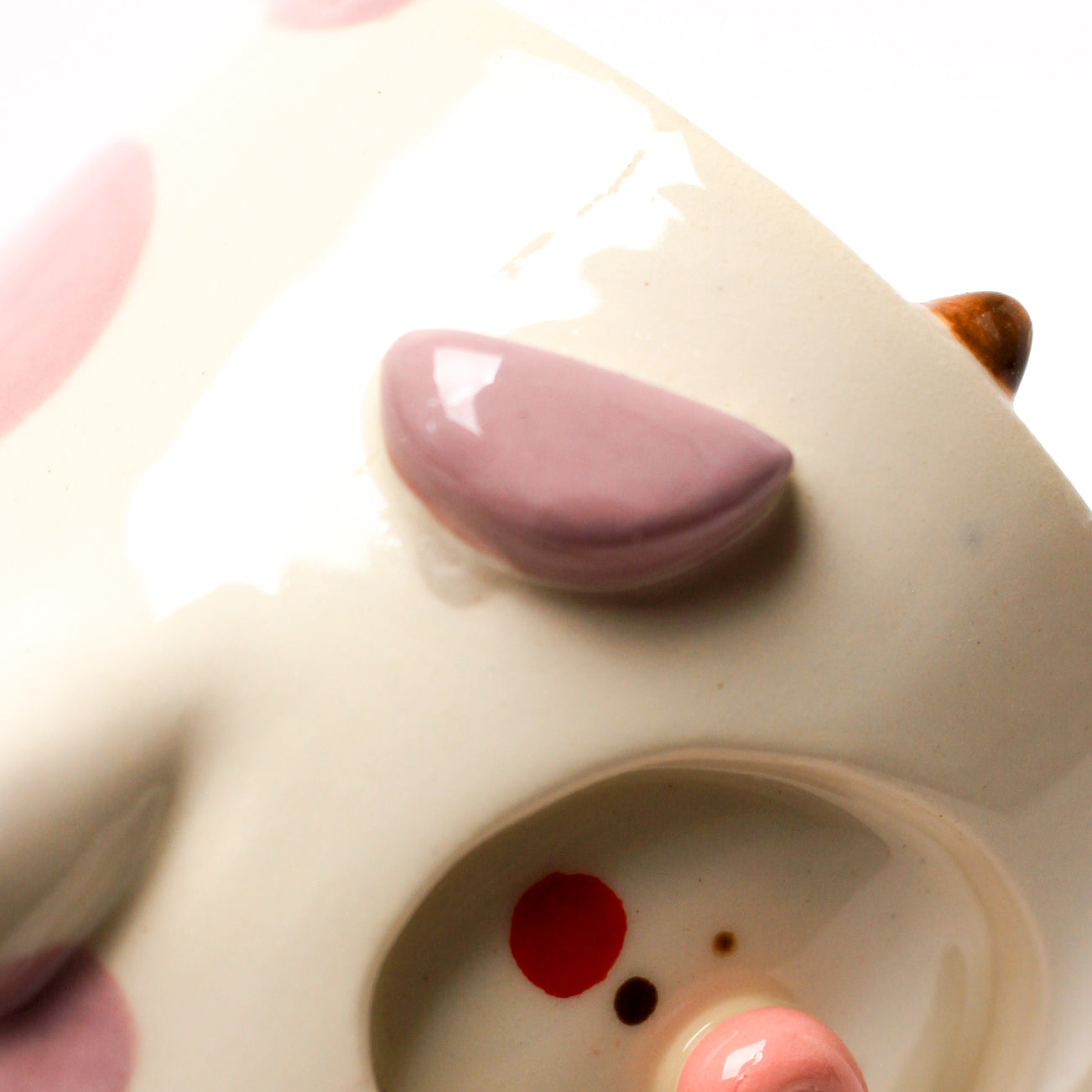 LILAC COW POT (seconds sale - not foodsafe)