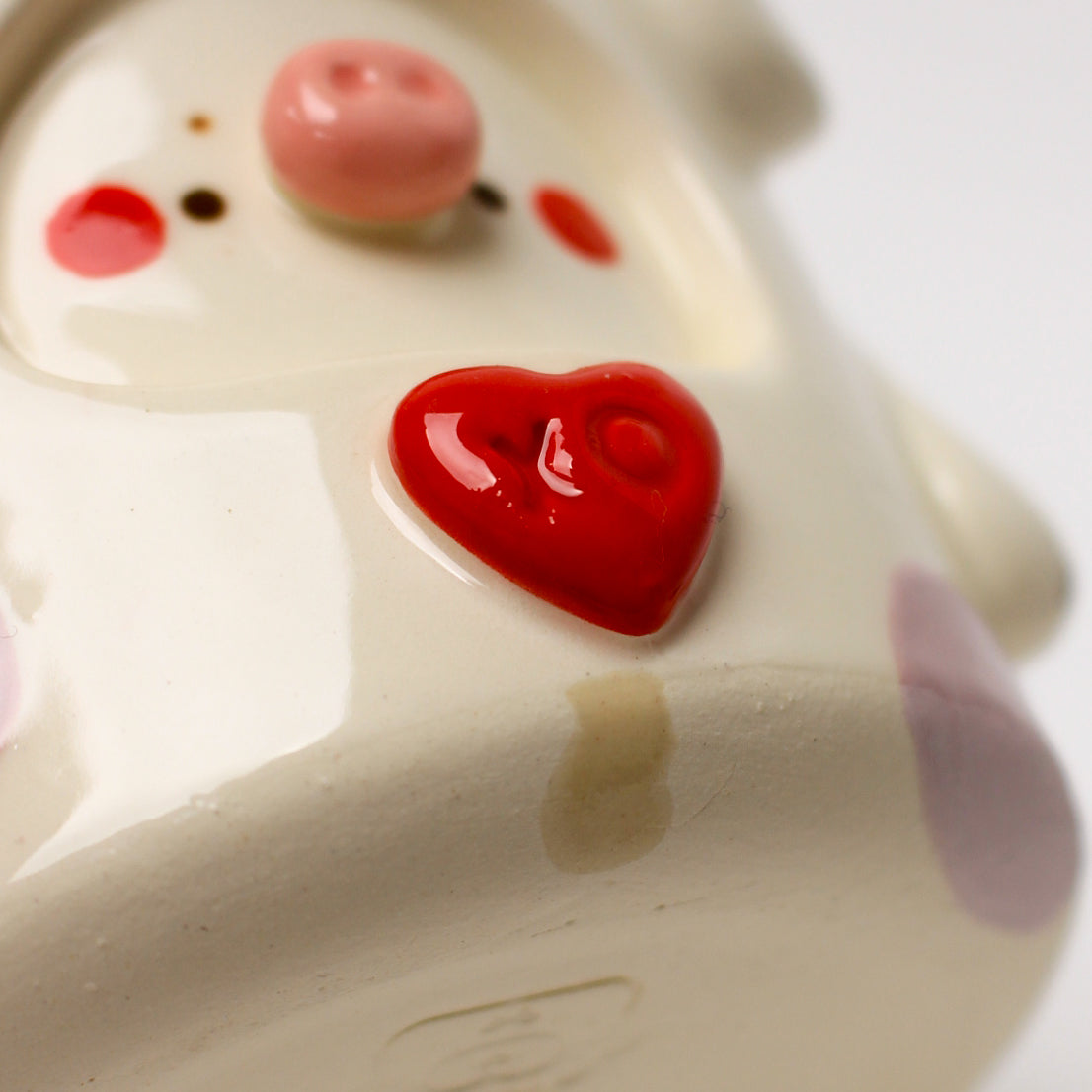 LILAC COW POT (seconds sale - not foodsafe)