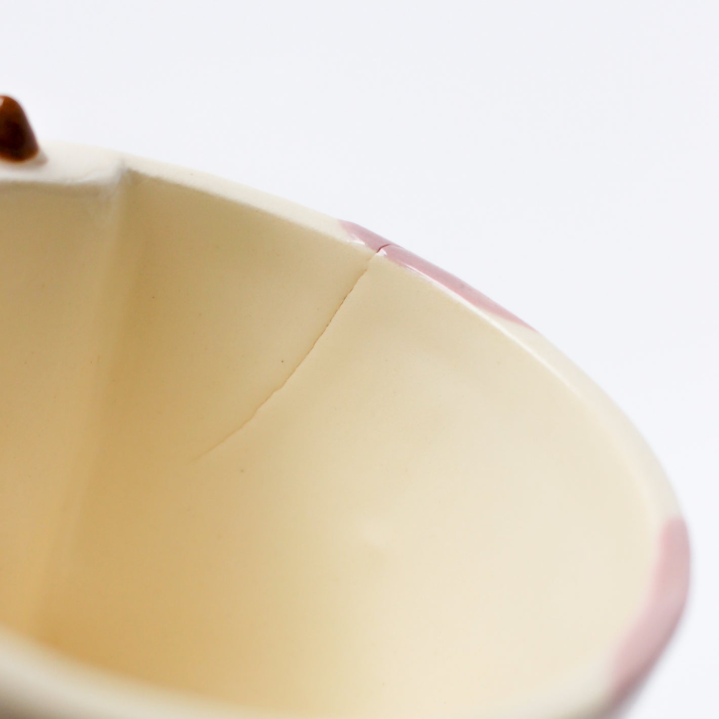 LILAC COW POT (seconds sale - not foodsafe)