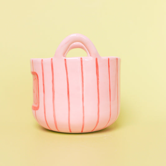 (reserved) PINK FLOWER VASE