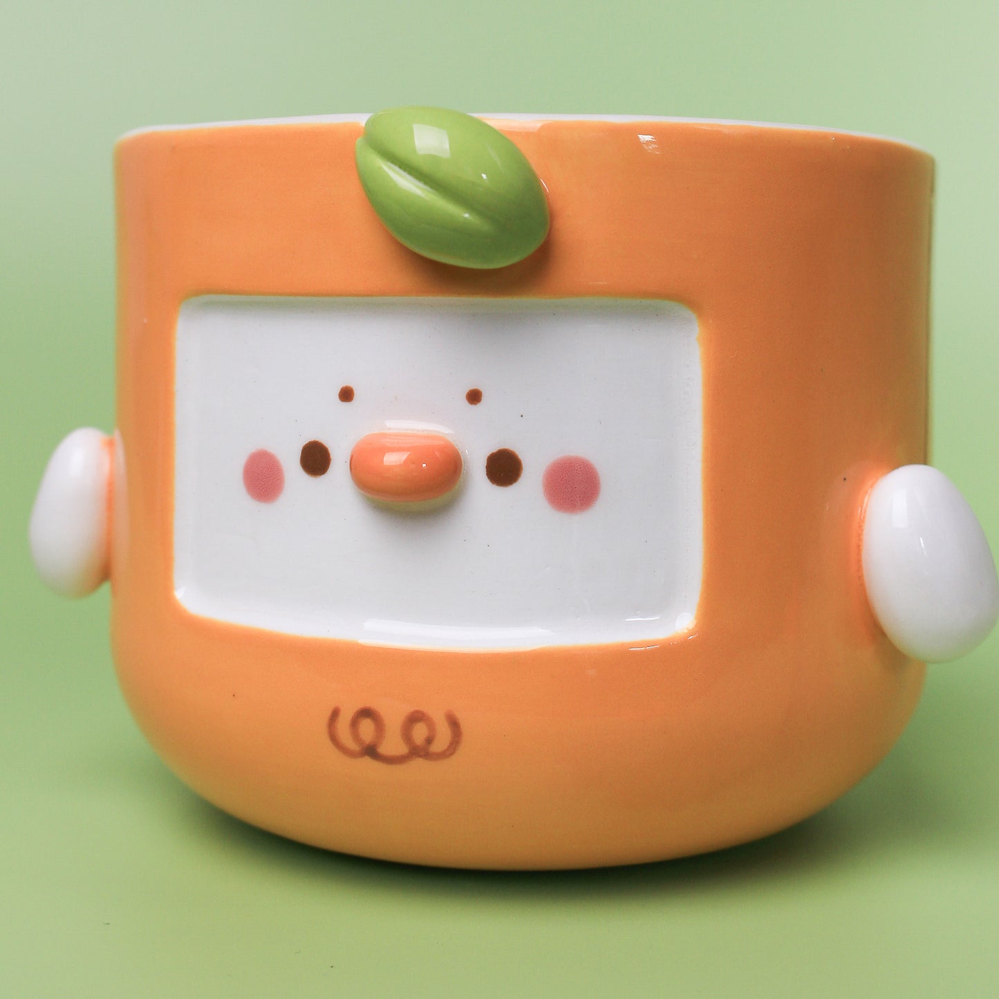 ORANGE DUCK PLANTER