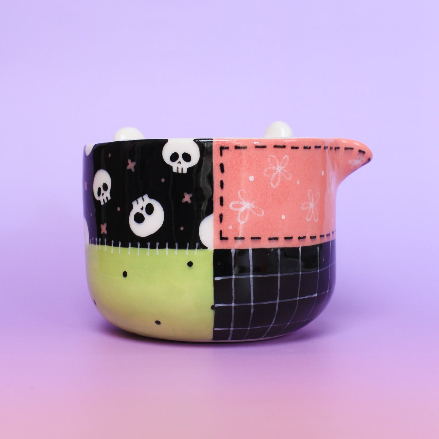 halloween stitched matcha bowl #1