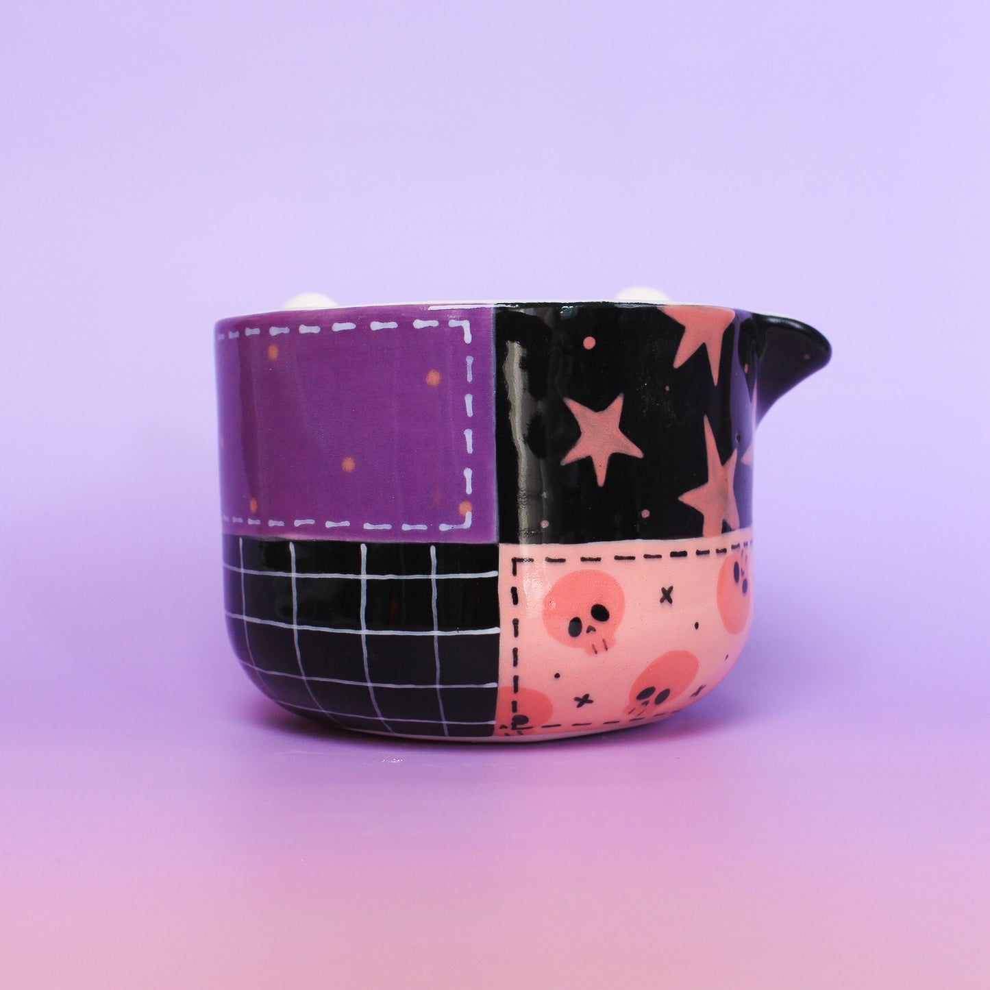 halloween stitched matcha bowl #2