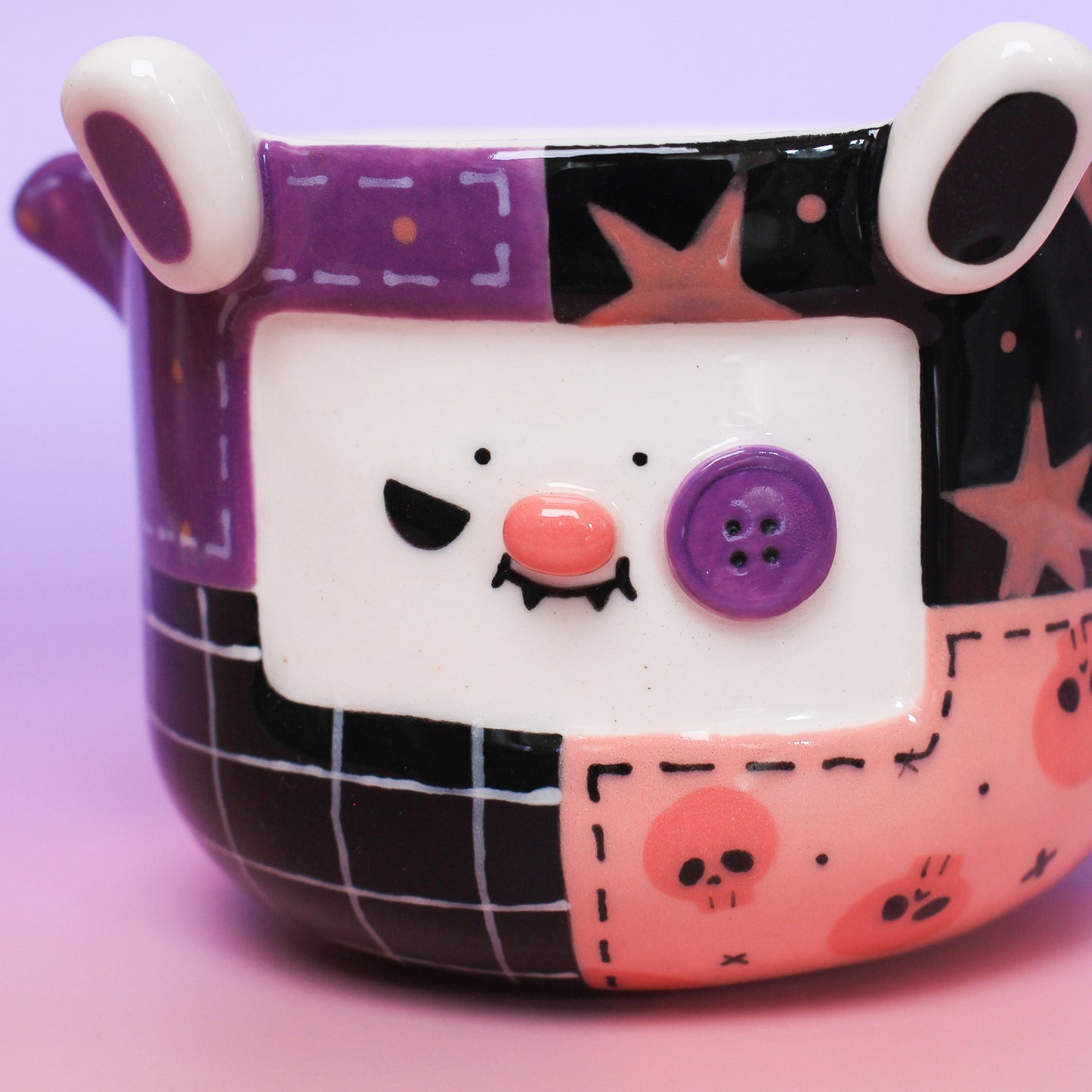 halloween stitched matcha bowl #2