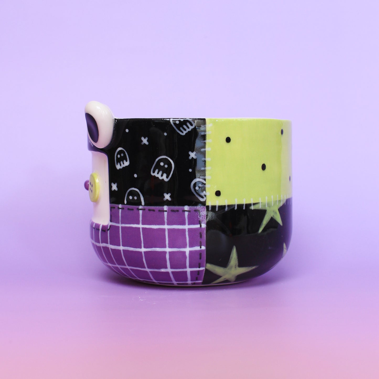 halloween stitched matcha bowl #4
