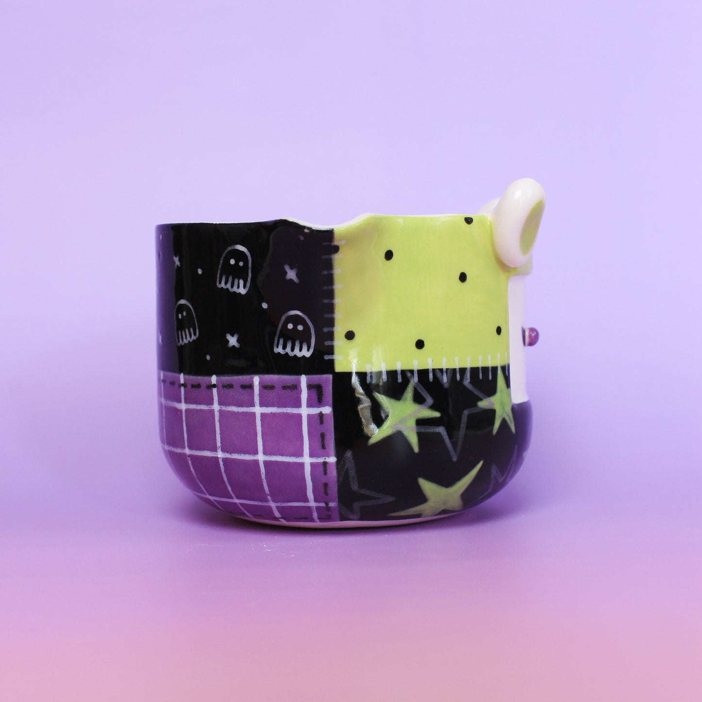 halloween stitched matcha bowl #4