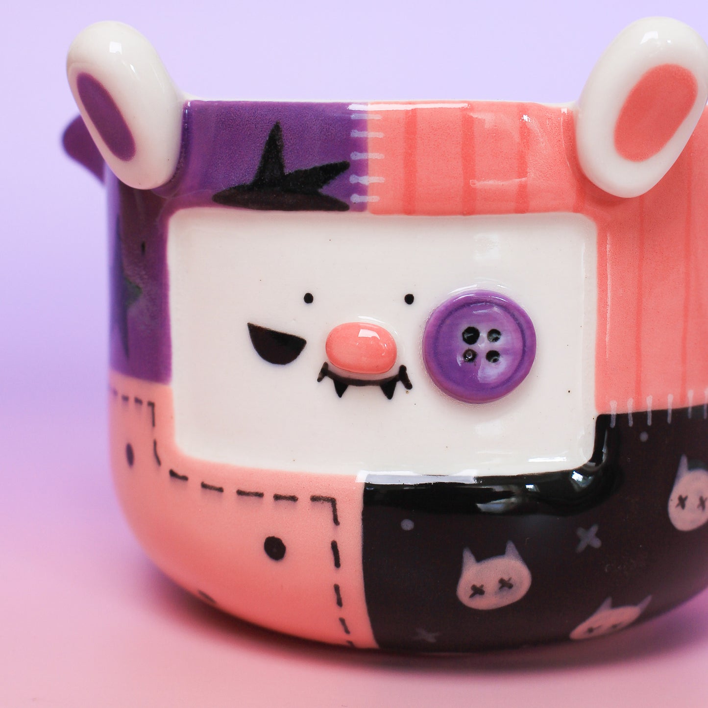 halloween stitched matcha bowl #5