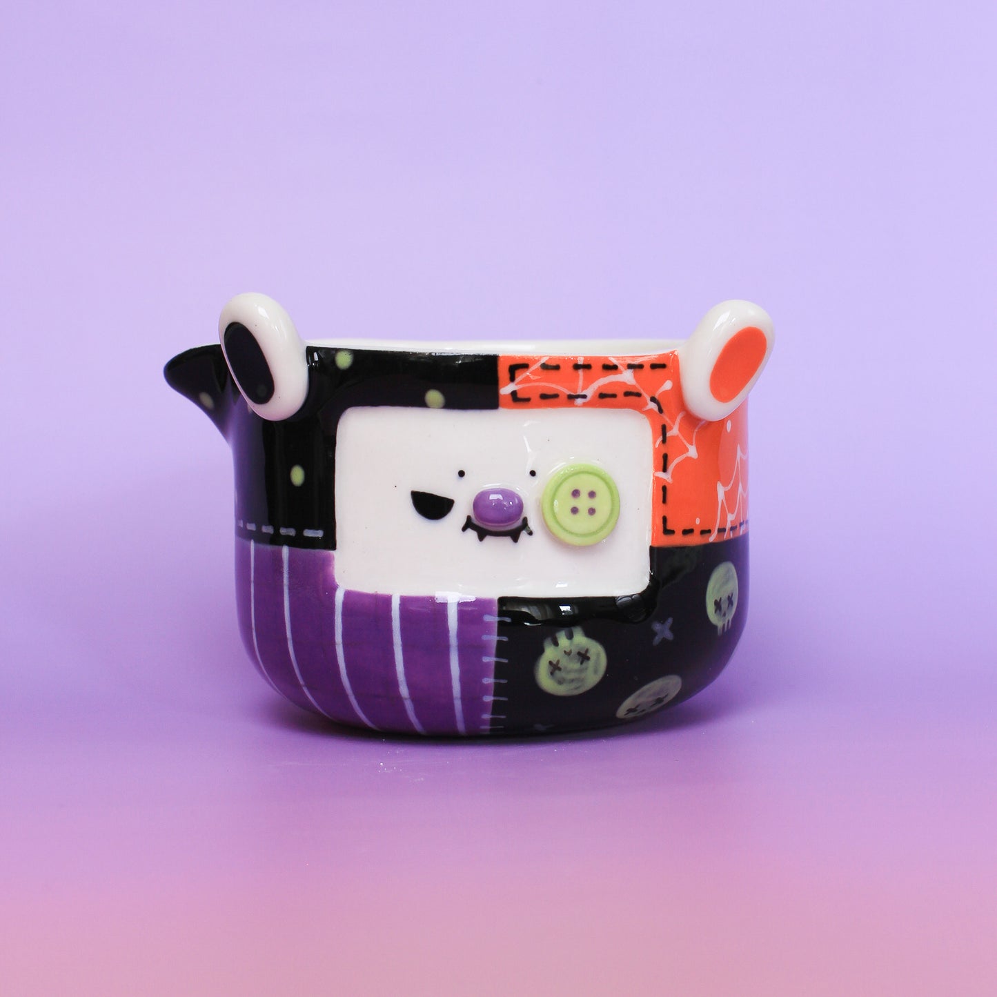 halloween stitched matcha bowl #6