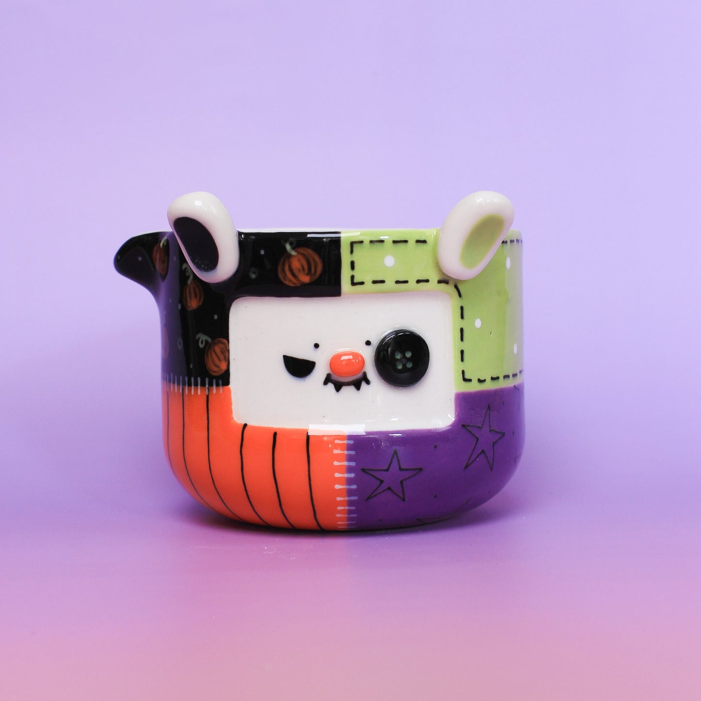 halloween stitched matcha bowl #7