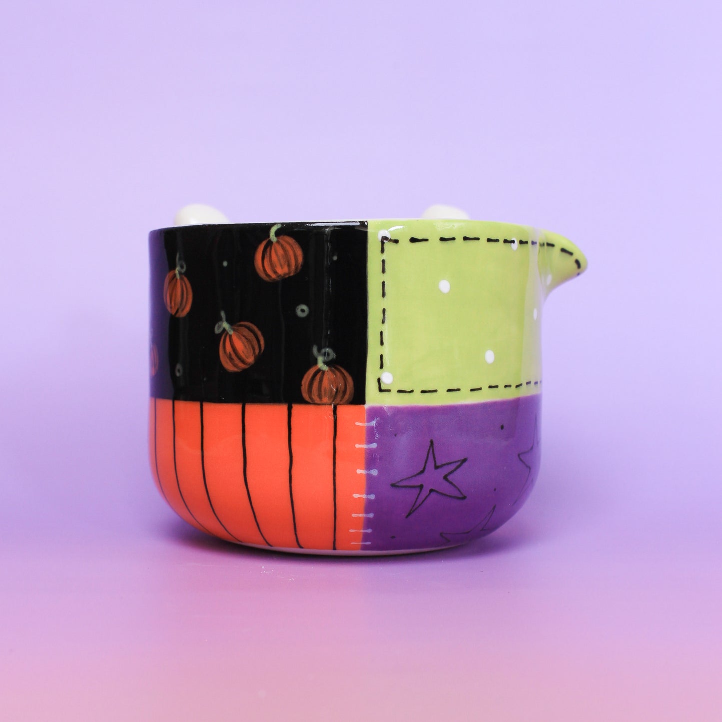 halloween stitched matcha bowl #7