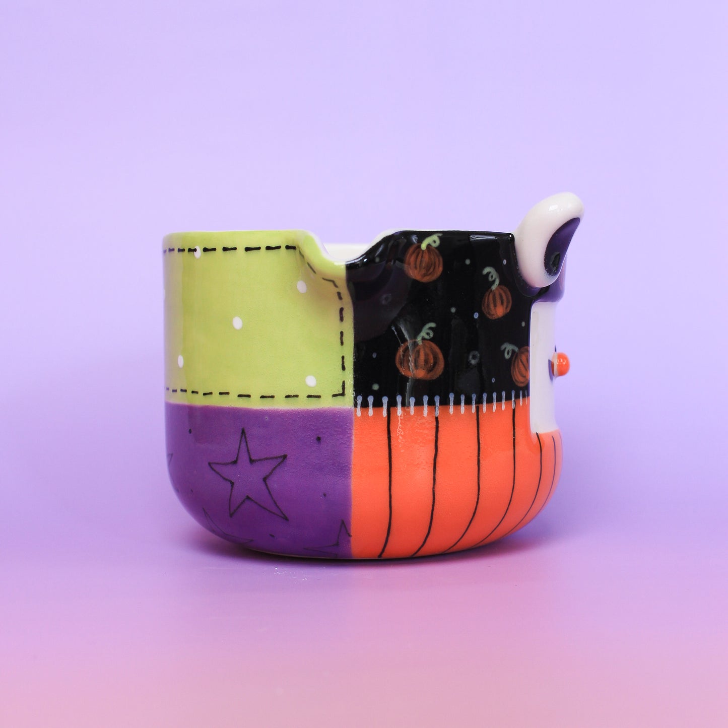 halloween stitched matcha bowl #7