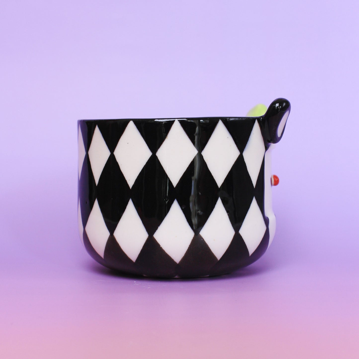 green clown matcha bowl #9