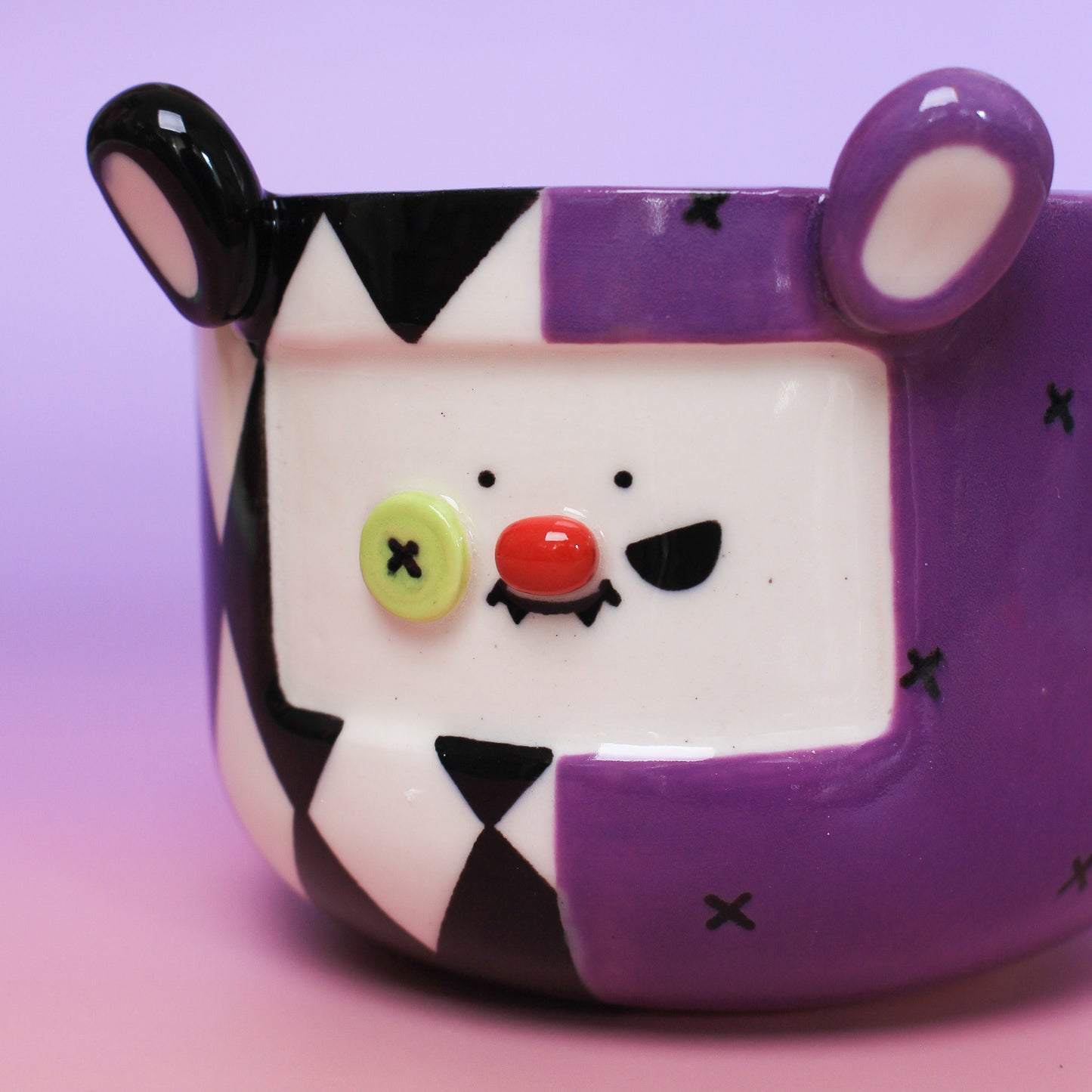 purple clown matcha bowl #10