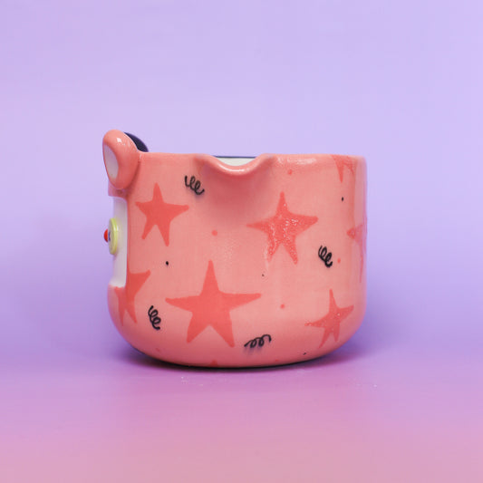 pink clown matcha bowl #12