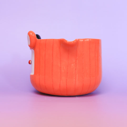 orange clown matcha bowl #11