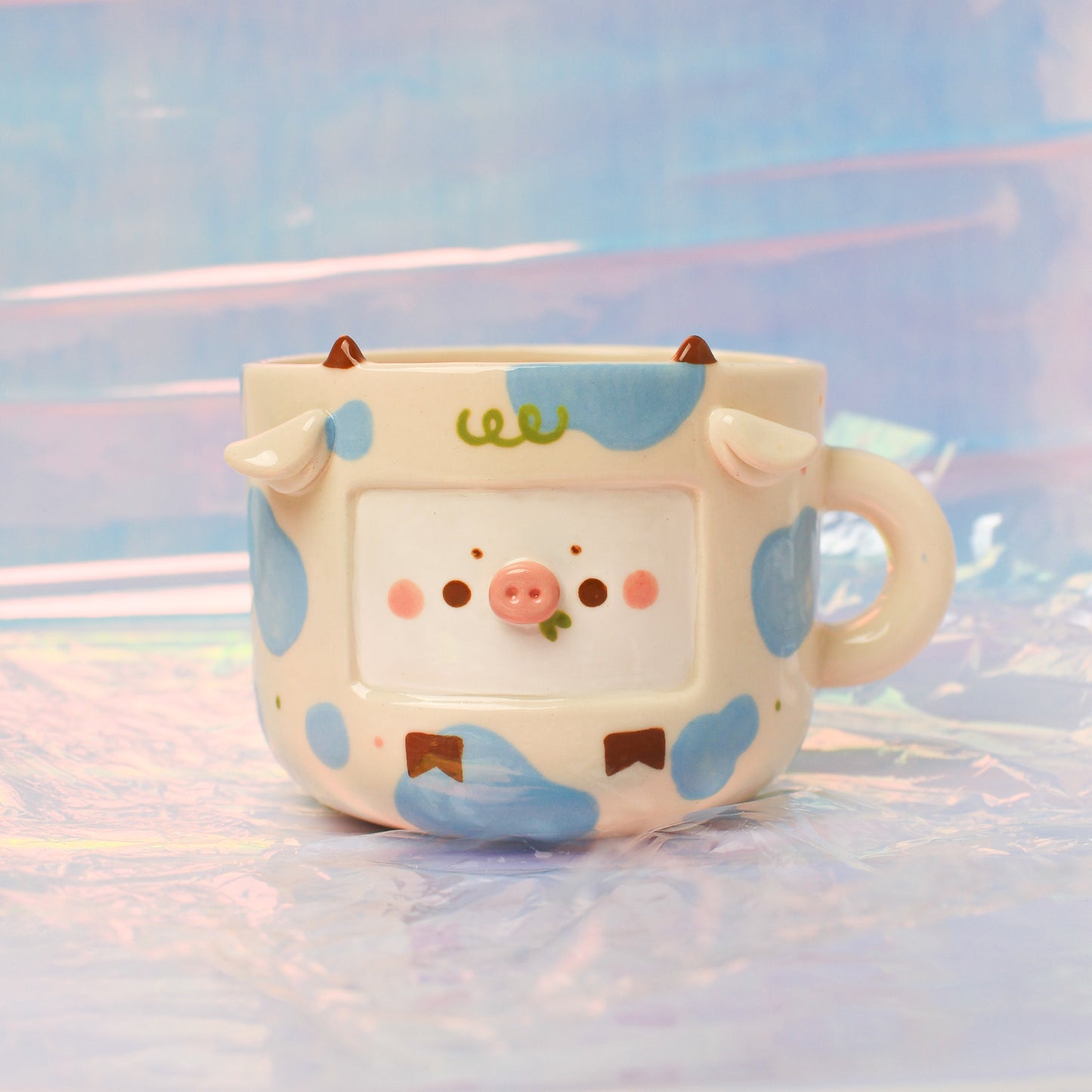 ORIGINAL COW MUG - BLUE #11