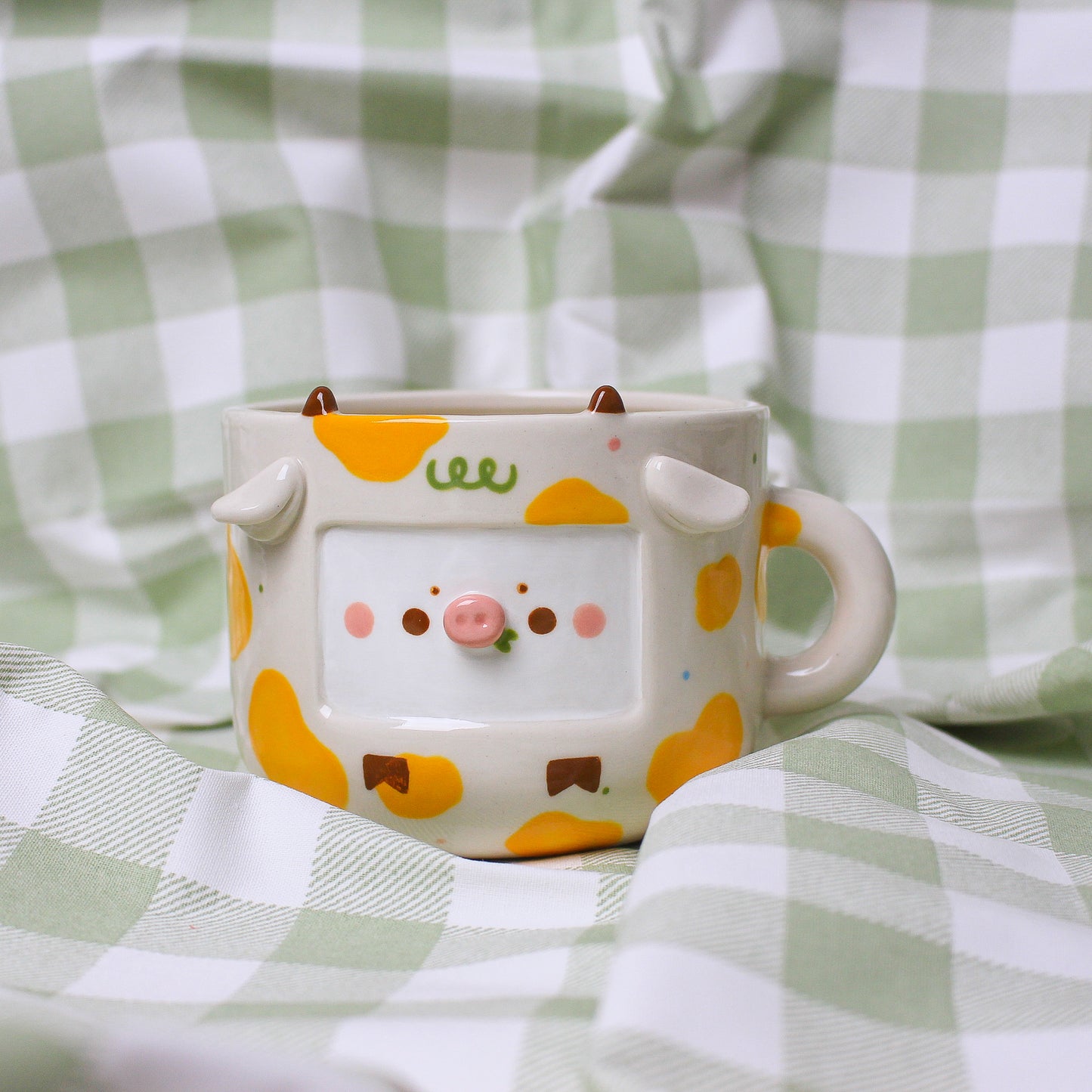 ORIGINAL COW MUG - YELLOW #9