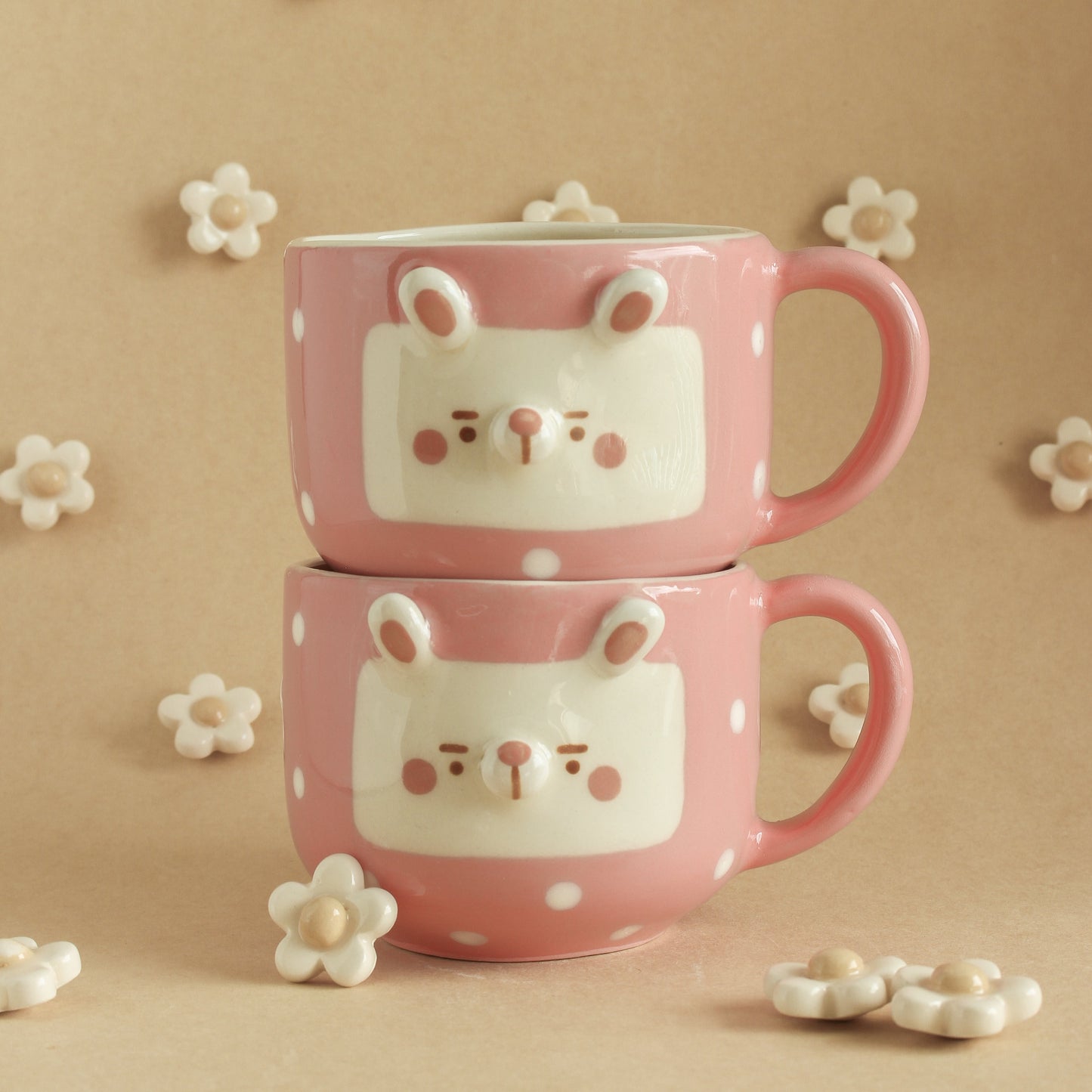 PINK BUNNY MUG #12