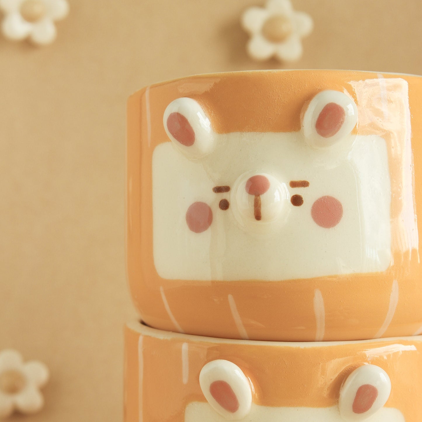 ORANGE BUNNY MUG #2