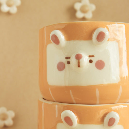 ORANGE BUNNY MUG #2