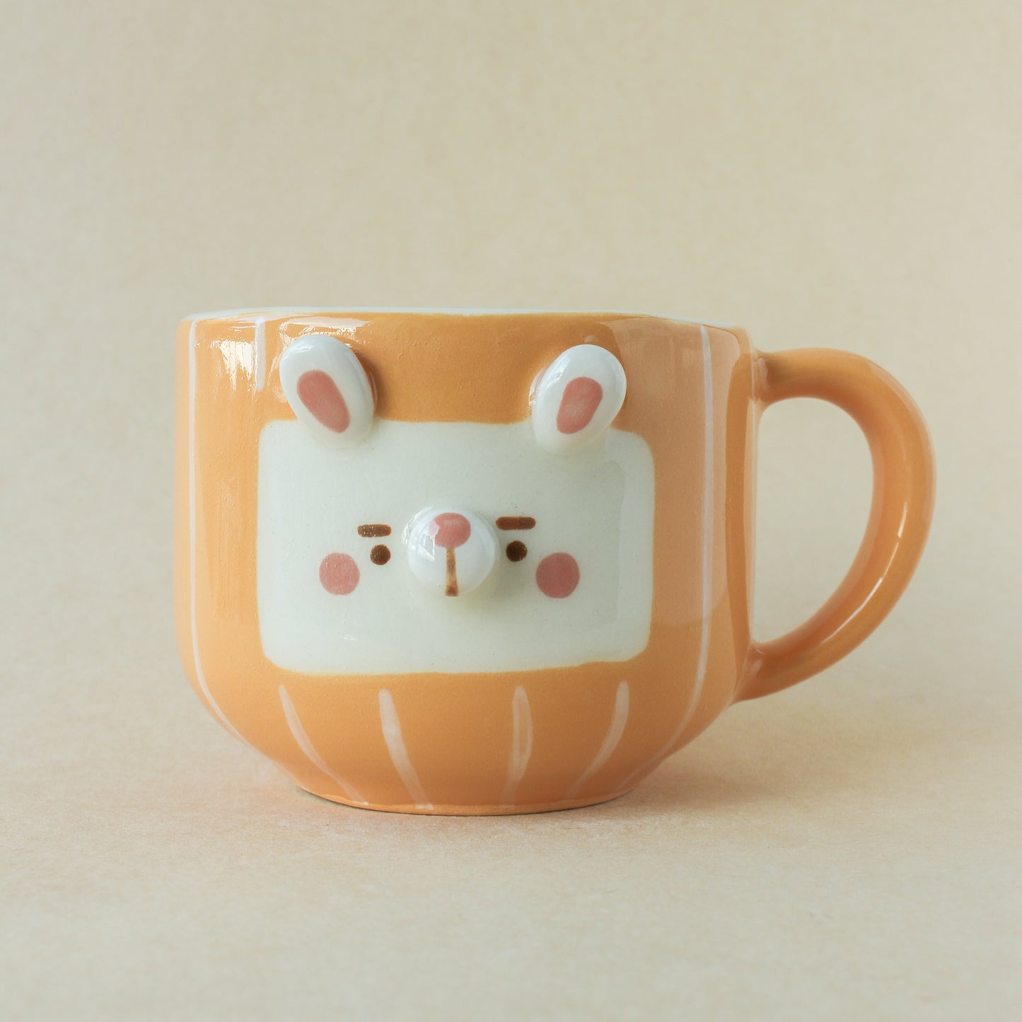 ORANGE BUNNY MUG #1