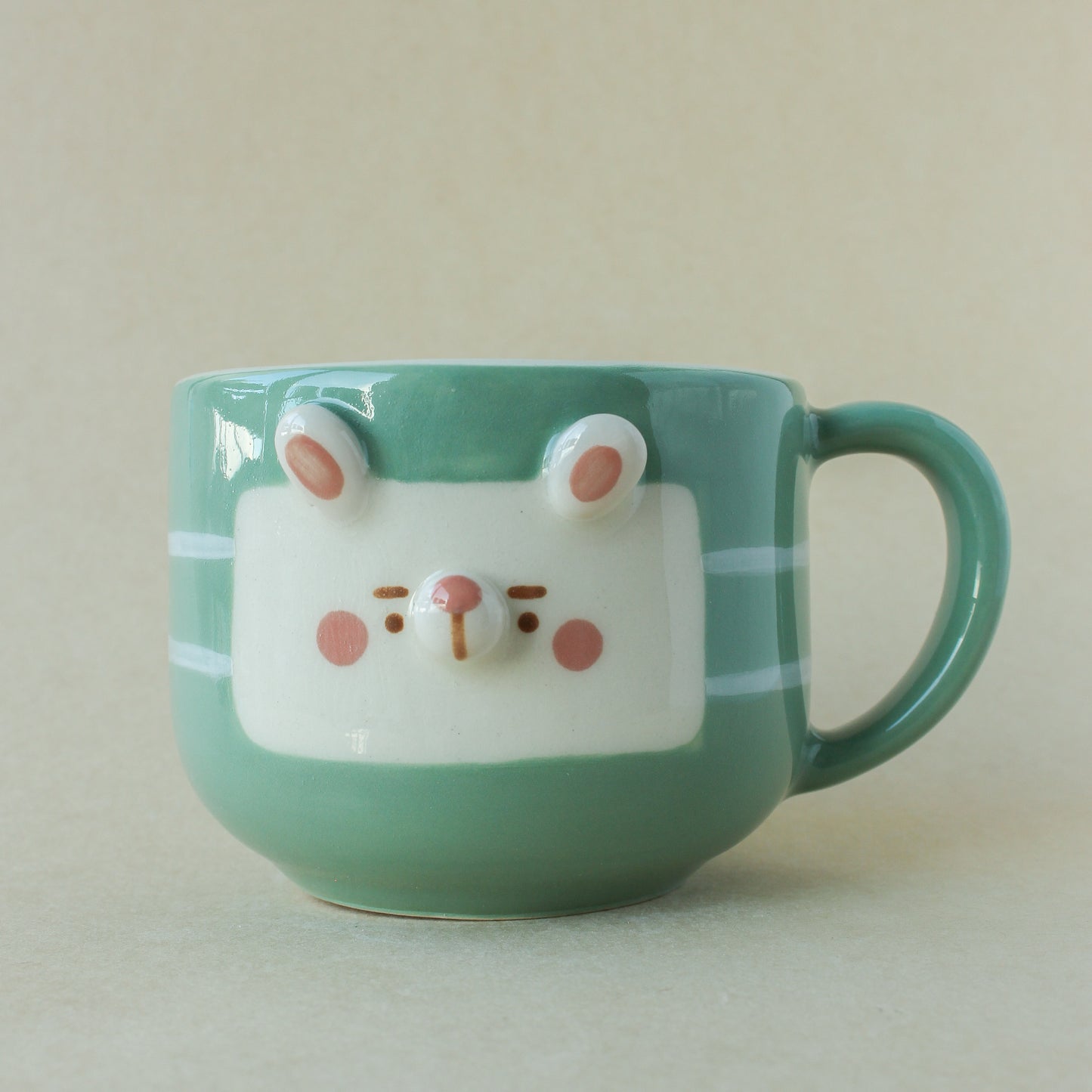 GREEN BUNNY MUG #7