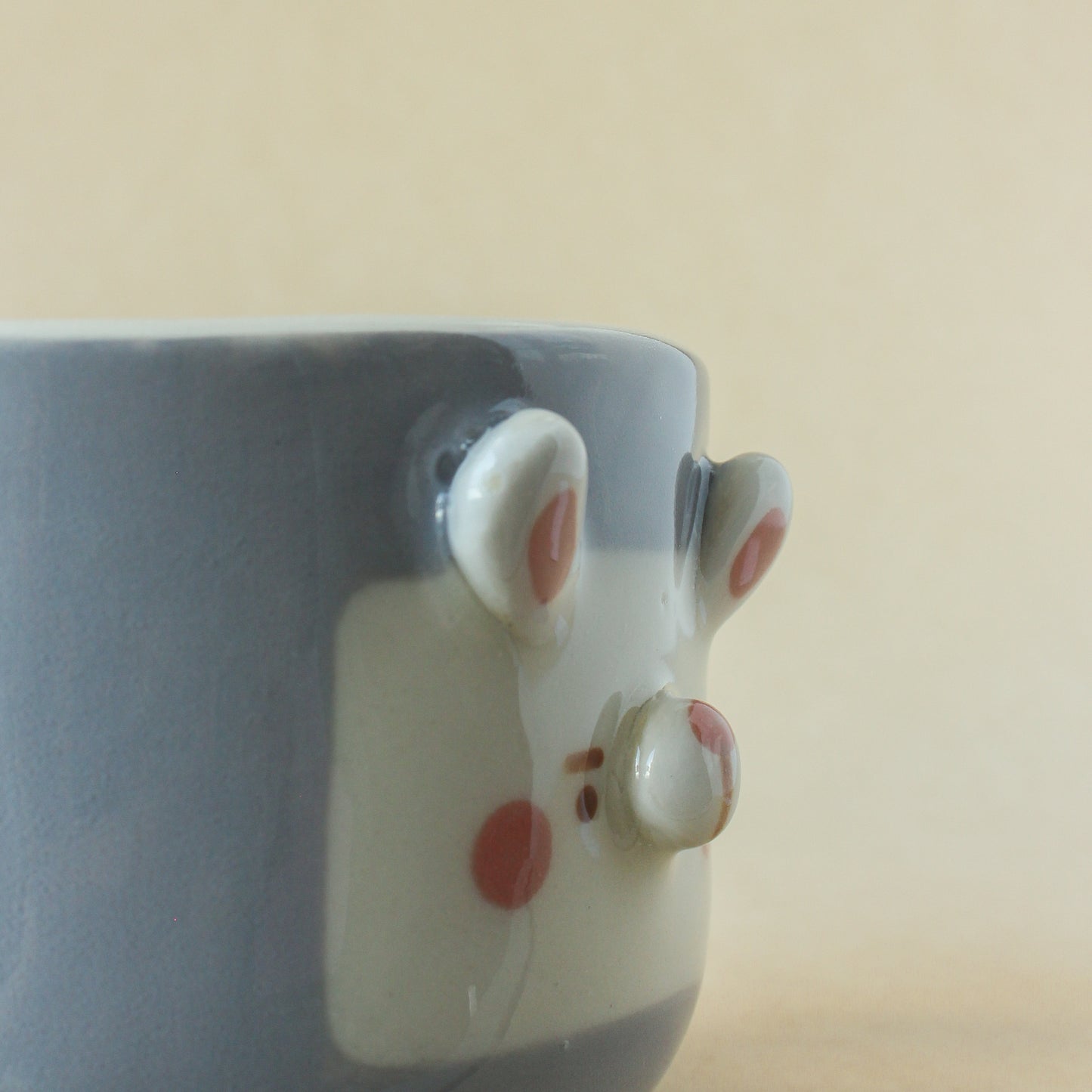 DARK BLUE BUNNY MUG #15