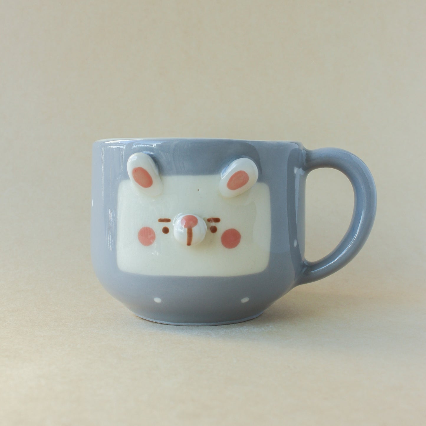 DARK BLUE BUNNY MUG #16