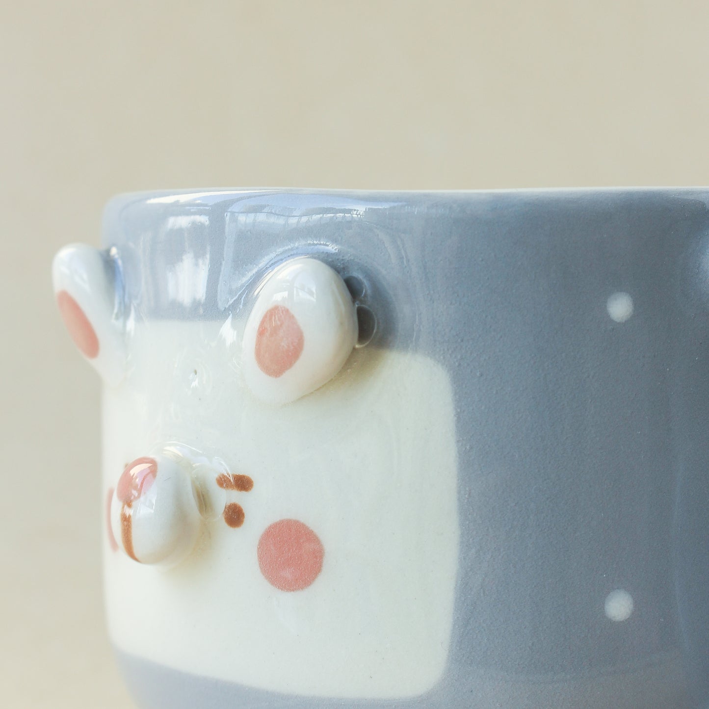 DARK BLUE BUNNY MUG #16