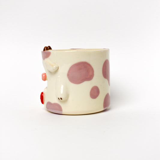 LILAC COW POT (seconds sale - not foodsafe)