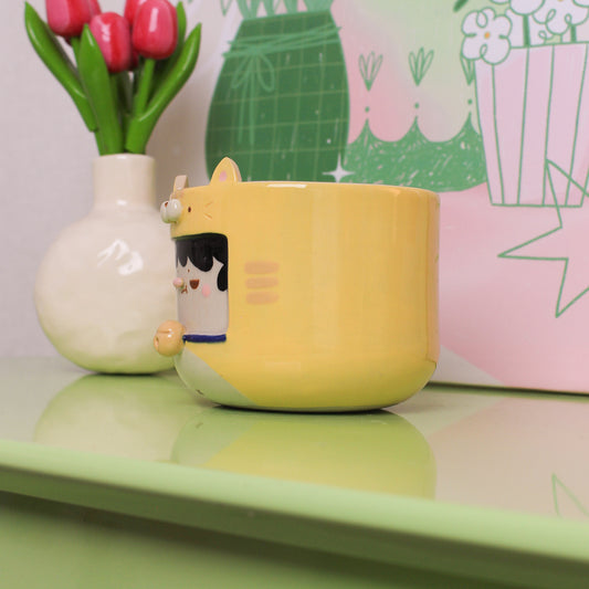 GRUMPY CAT BOWL/PLANTER