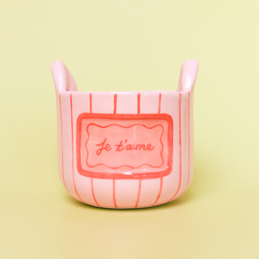 (reserved) PINK FLOWER VASE