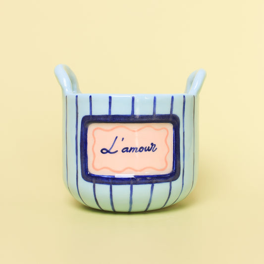 BLUE FLOWER VASE
