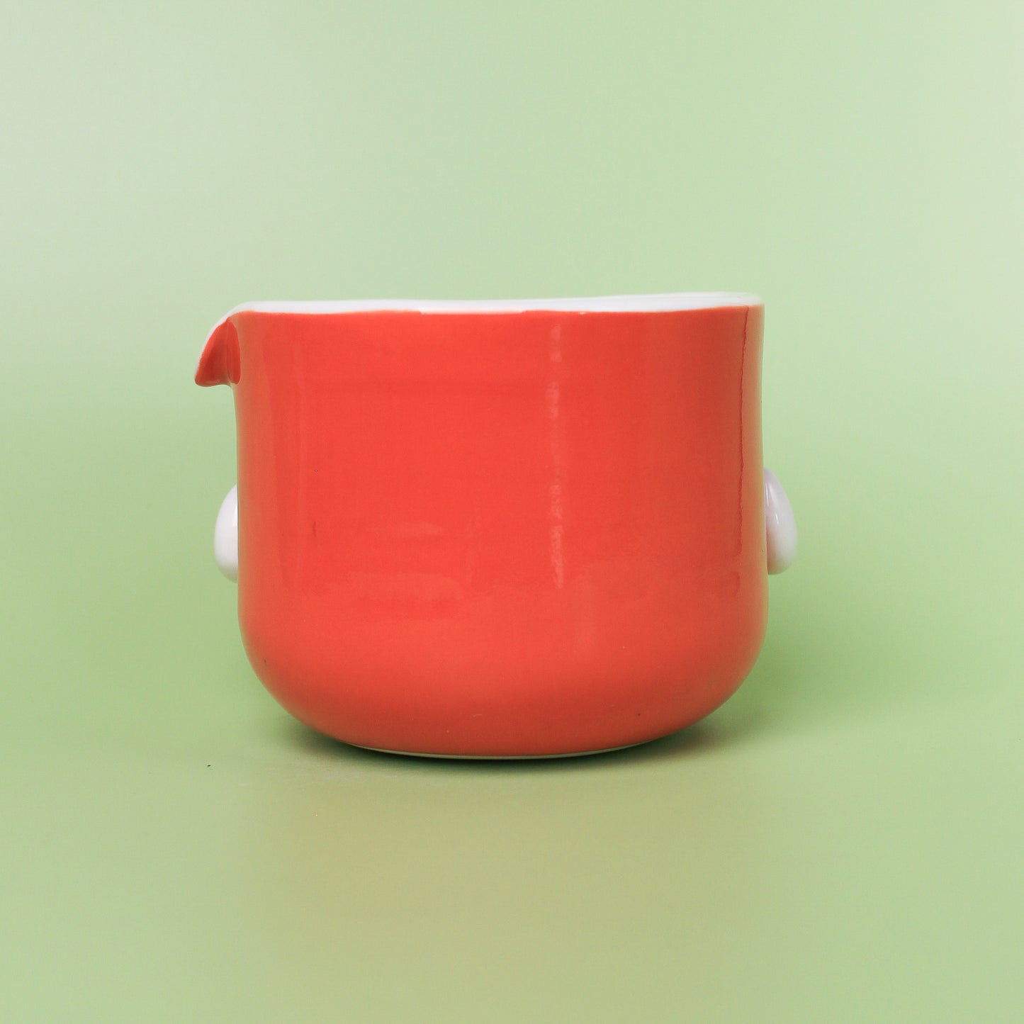 ORANGE DUCK BOWL WITH SPOUT