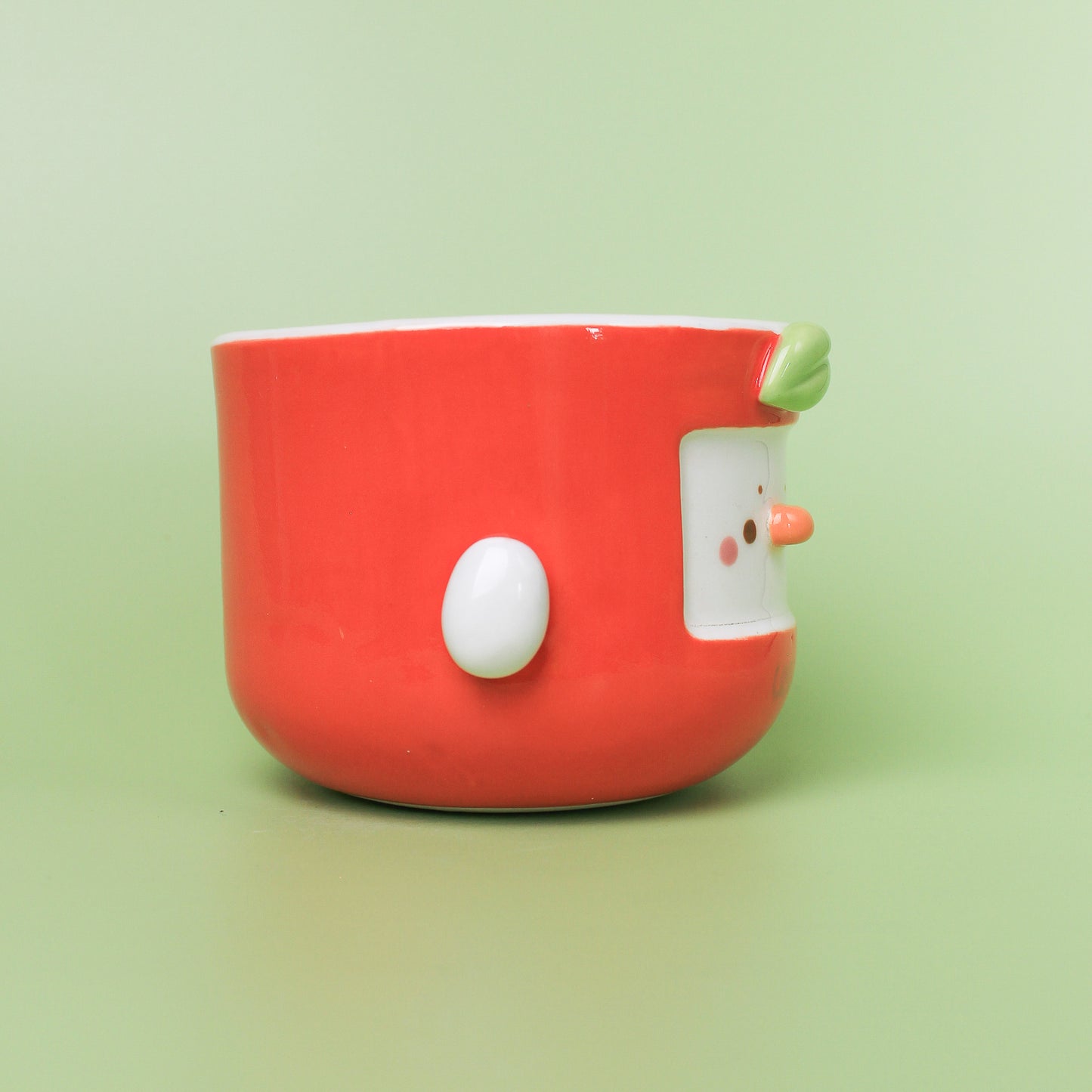 ORANGE DUCK BOWL WITH SPOUT