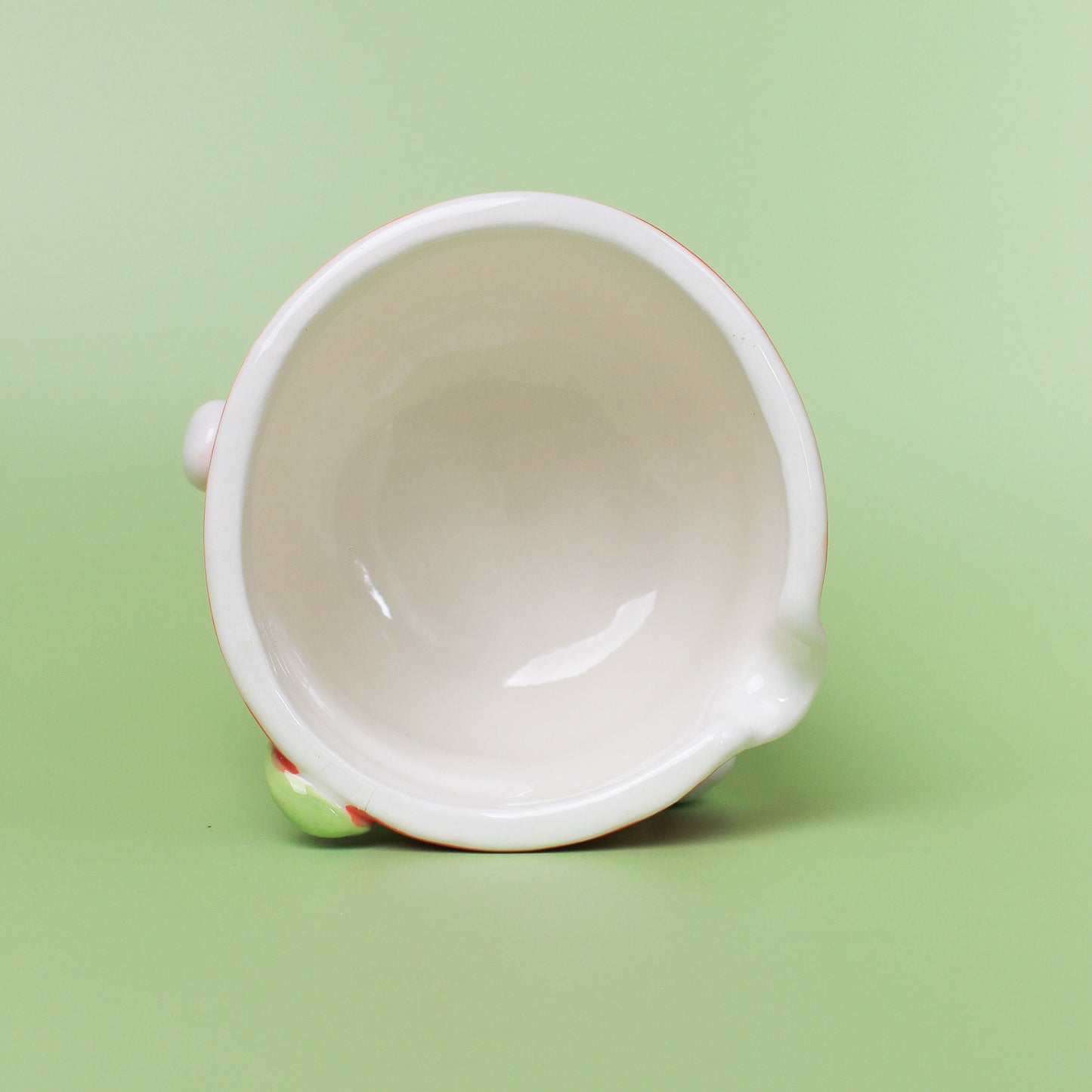 ORANGE DUCK BOWL WITH SPOUT