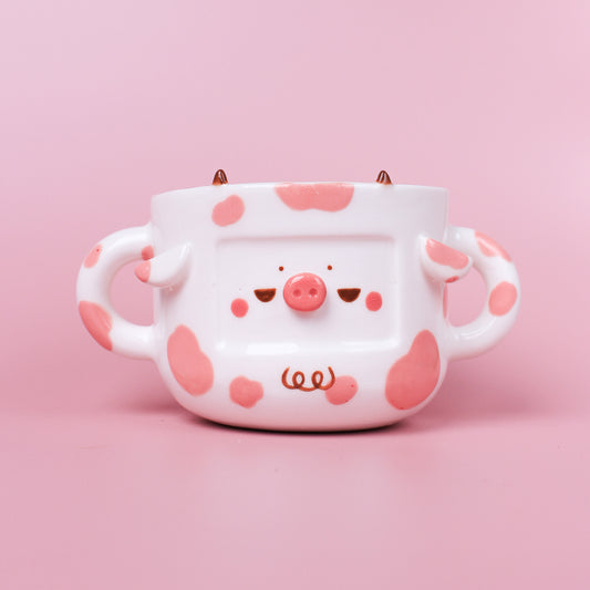 MARSHMALLOW COW TWO-HANDLED CUP