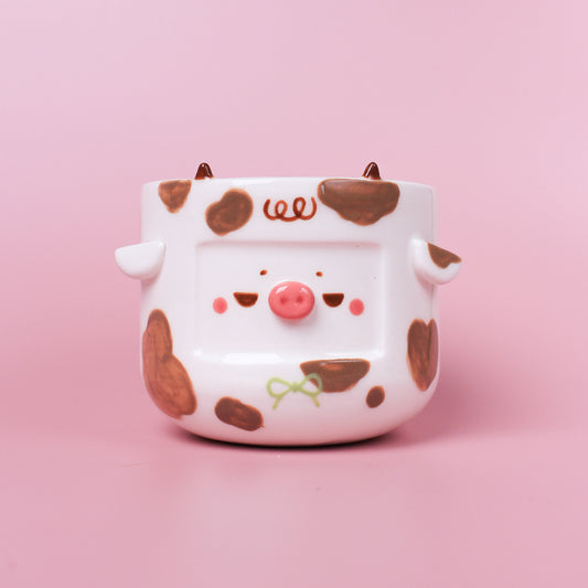 LATTE COW MINI PLANTER