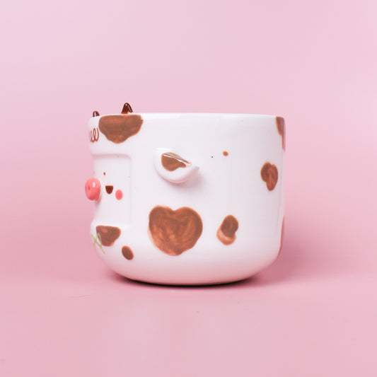 LATTE COW MINI PLANTER