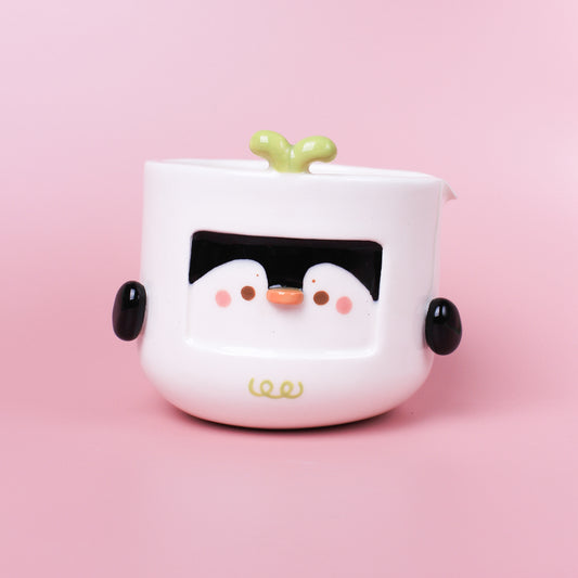 RADISH PENGUIN BOWL WITH SPOUT #1