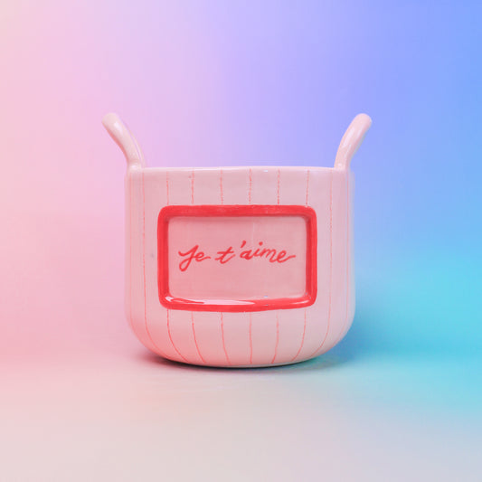 PINK FLOWER VASE