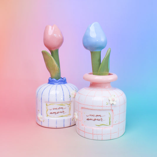 BLUE MINI VASE