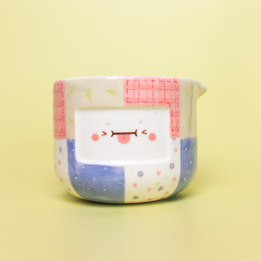 stitched bowl with spout #1
