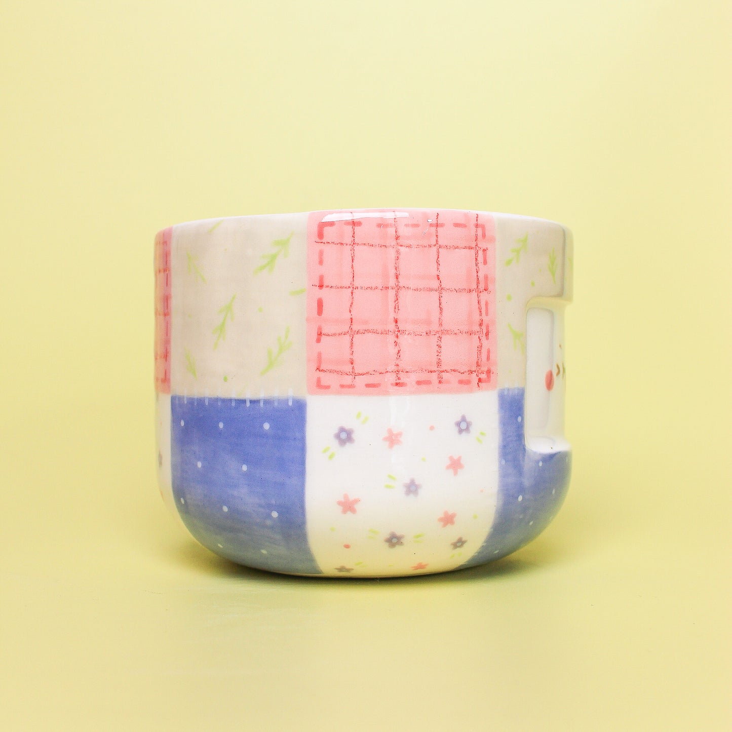 stitched bowl with spout #1