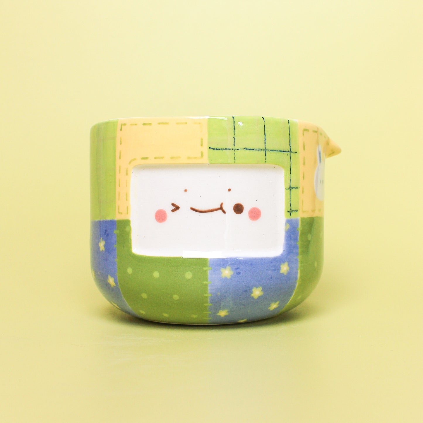 stitched bowl with spout #2