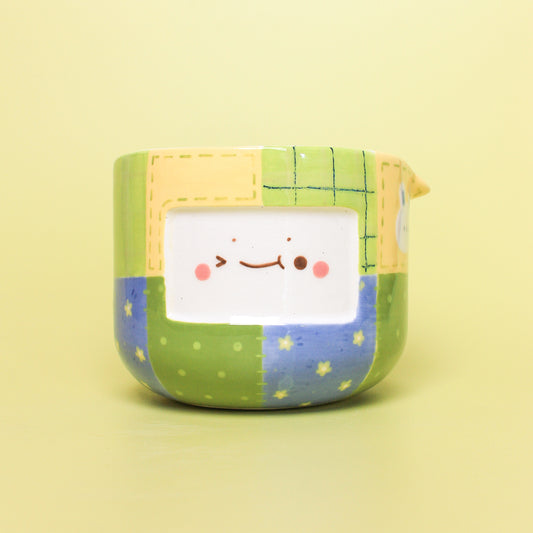 stitched bowl with spout #2