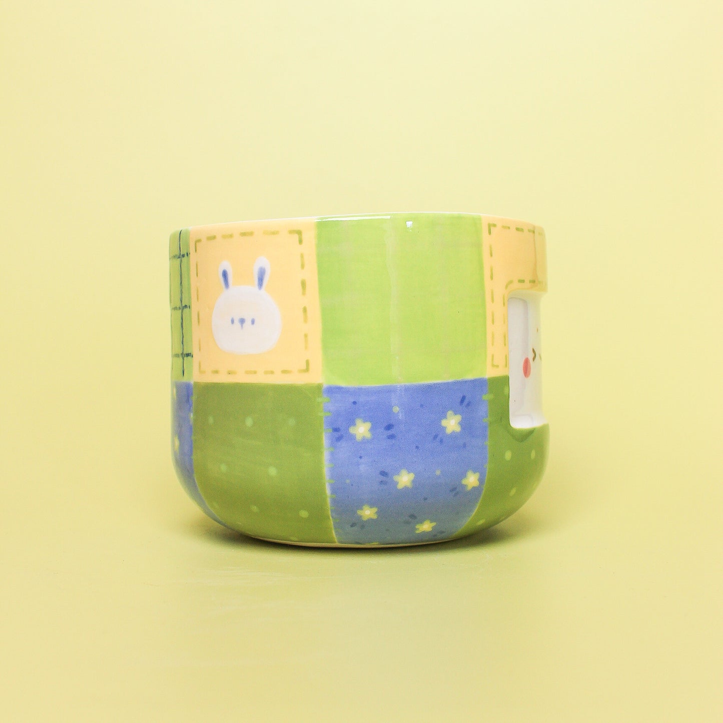 stitched bowl with spout #2