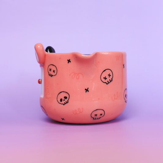 pink clown matcha bowl #8