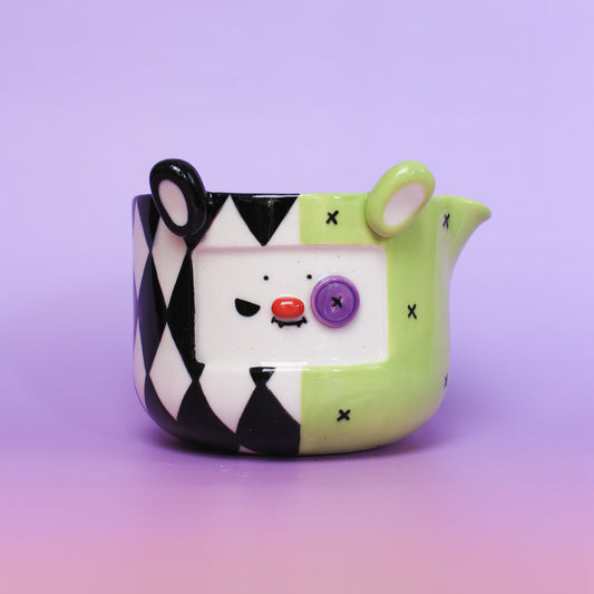 green clown matcha bowl #9